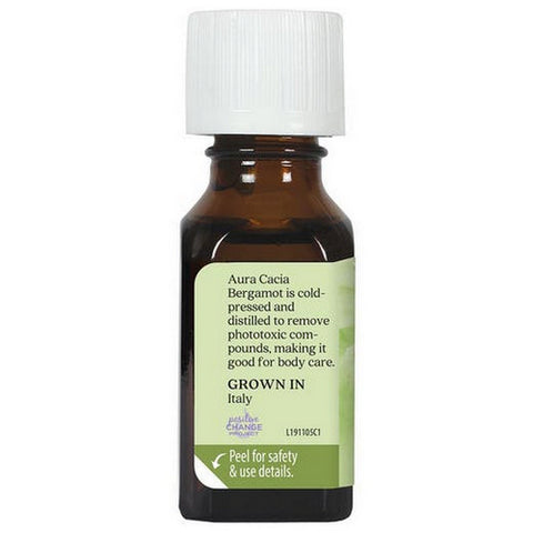 Aura Cacia, Essential Oil Bergamot-Bergaptene Free, (citrus bergamia) 0.5 Fl Oz