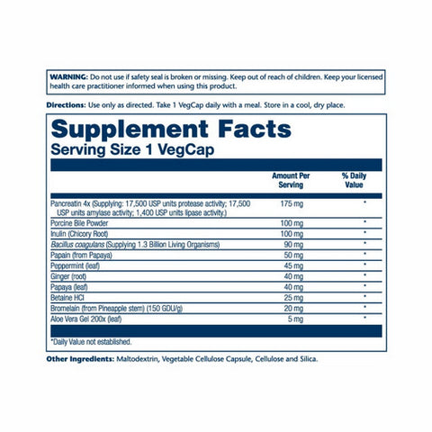 Solaray, Super Digestaway + Probiotics, 60 Veg Caps