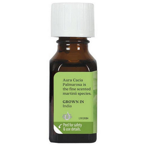 Aura Cacia, Essential Oil Palmarosa, (cymbopogon martini) 0.5 Fl Oz