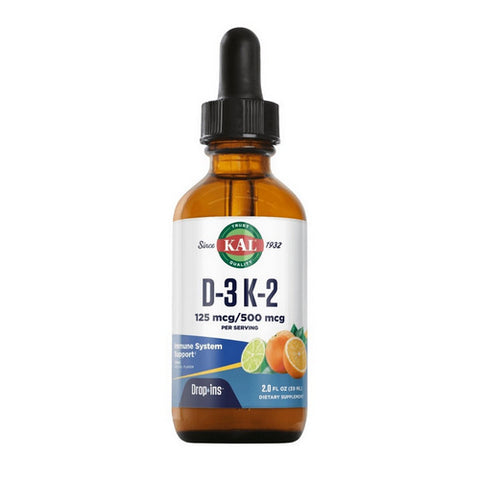 Kal, D3 K2 DropIns Emulsion Citrus, 2 Oz