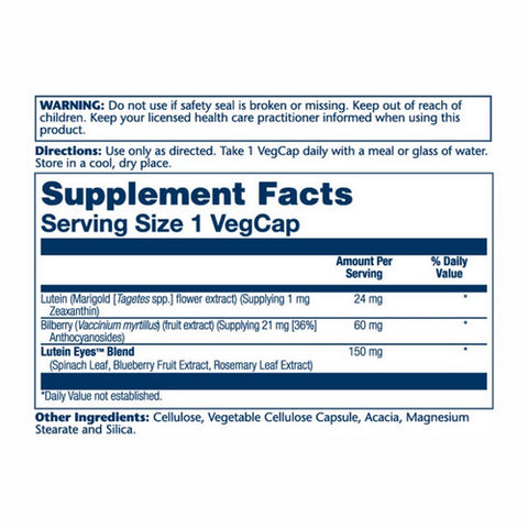 Solaray, Lutein Eyes Advanced, 24 mg, 30 Veg Caps