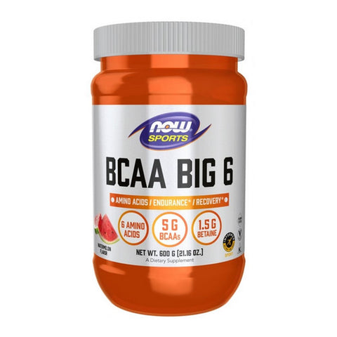 Now Foods, BCAA Big 6, Watermelon Flavor 600 Grams