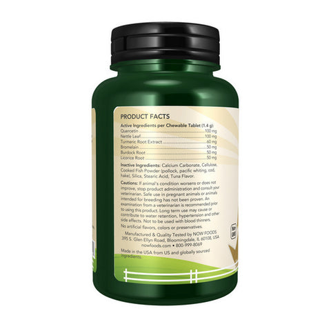 Now Foods, Pets Allergy, 75 Tabs