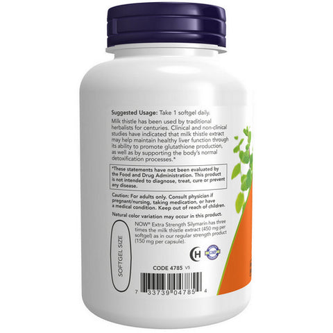 Now Foods, Silymarin Milk Thistle Extract, 450 mg, 120 Softgels