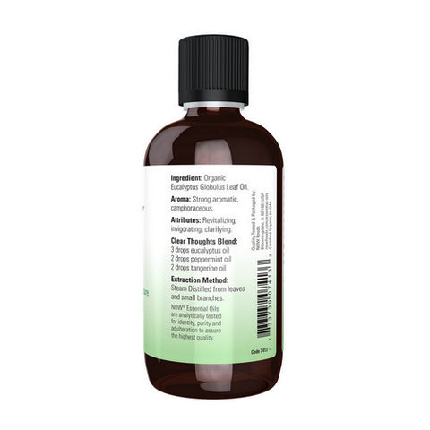Now Foods, Organic Eucalyptus Oil, 4 Oz