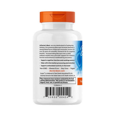 Doctors Best, Bacopa, 320 mg, 60 Veg Caps