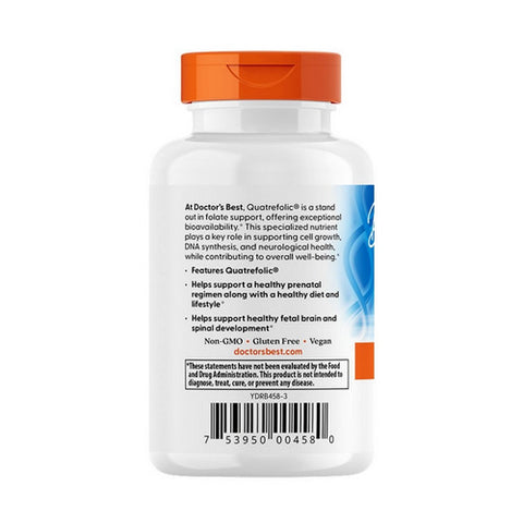 Doctors Best, Fully Active Folate, 800 mcg, 60 Veg Caps