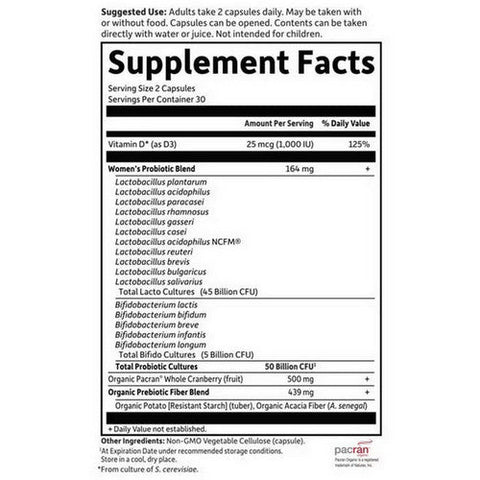 Garden of Life, Dr. Formulated Probiotics Urinary Tract Plus, 60 Caps Garden of Life