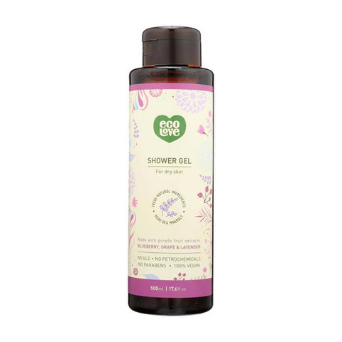 Eco Love, 100% Vegan Shower Gel, 17.6 Oz