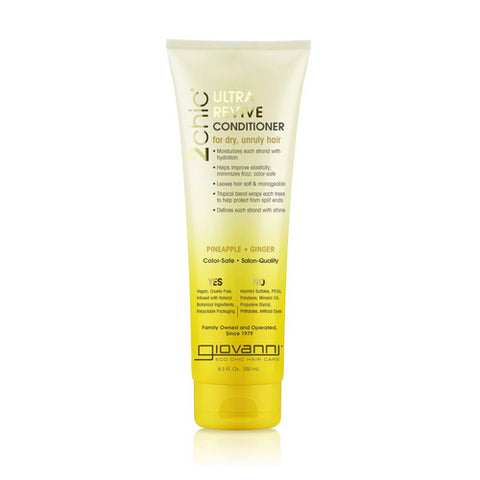 Giovanni Cosmetics, 2 Chic Ultra-Revive Conditioner Pineapple, 8.5 Oz