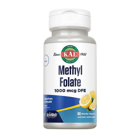 Kal, Methyl Folate, 1000 mcg, 60 Count