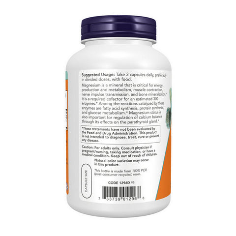 Now Foods, Magnesium Citrate, 240 Veg Caps