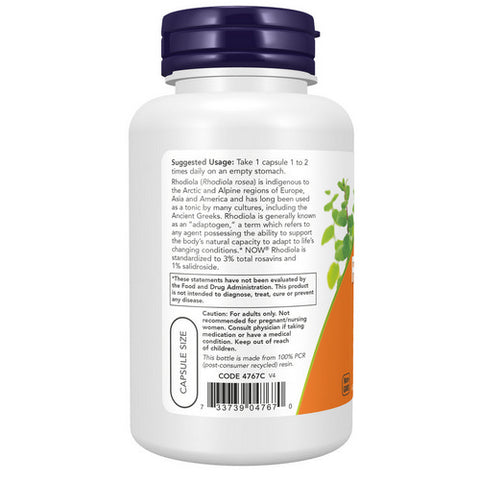 Now Foods, Rhodiola, 500 mg, 120 Veg Caps
