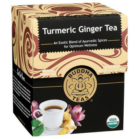 Buddha Teas, Organic Turmeric Ginger Tea, 18 Bags