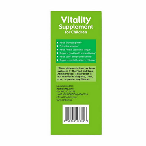 Herbion Naturals, Vitality Supplement For Children With Natural Honey, 5 Oz