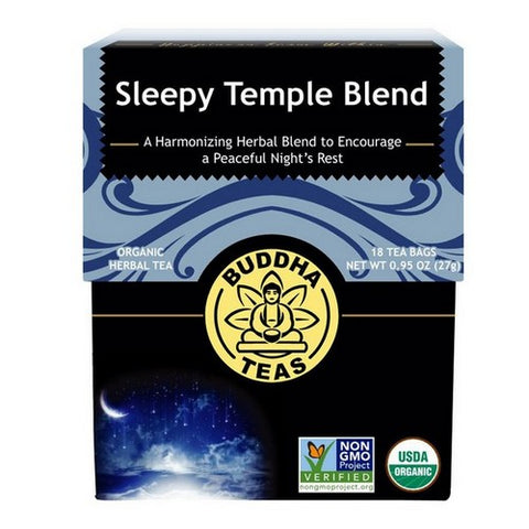 Buddha Teas, Organic Sleepy Temple Blend Tea, 18 Bags