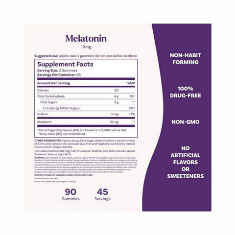 Natrol, Melatonin Strawberry, 10 Mg, 90 Count