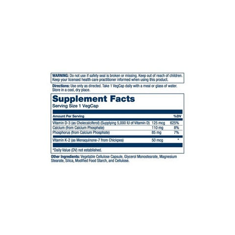 Solaray, Vitamin D-3 & K-2, 120 Veg Caps