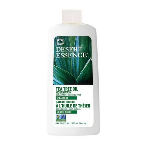 Desert Essence, Tea Tree Oil Mouthwash, Spearmint 8 FL Oz