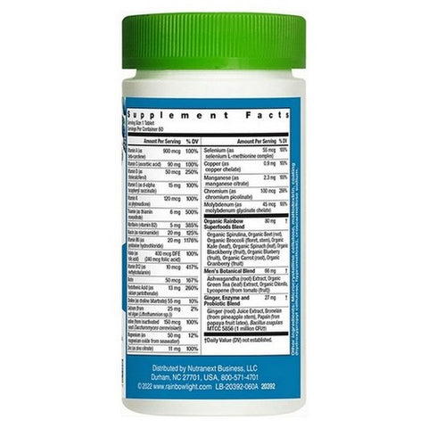 Rainbow Light, High Potency Men's One Daily Multivitamin, 60 Tablets