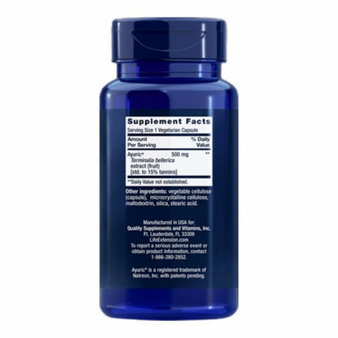 Life Extension, Uric Acid Control, 60 Veg Caps