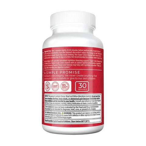 Health Plus, Super Colon Cleanse Night, 60 Caps