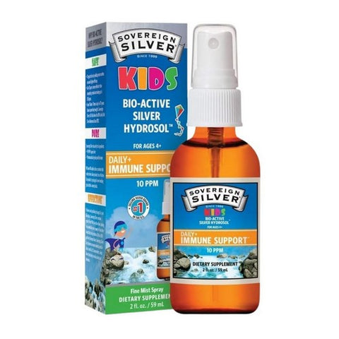 Sovereign Silver, Bio-Active Silver Hydrosol for Kids fine Mist Spray, 2 Oz