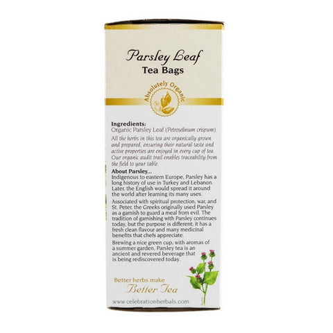 Celebration Herbals, Organic Parsley Leaf Tea, 24 Bags