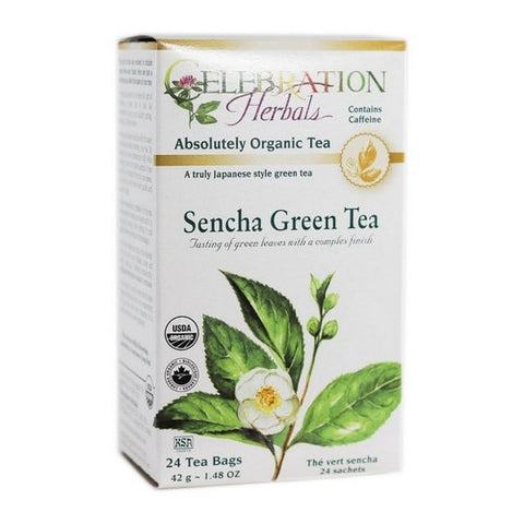 Celebration Herbals, Organic Sencha Green Tea, 24 Bags