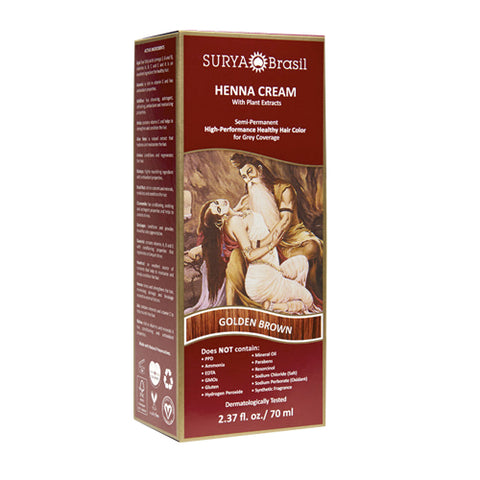 Surya Brasil, Henna Cream, Golden Brown 2.3 Oz