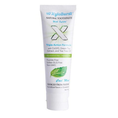 Xyloburst, Xyloburst Natural Toothpaste W/Xylitol Cool Mint, 4 Oz