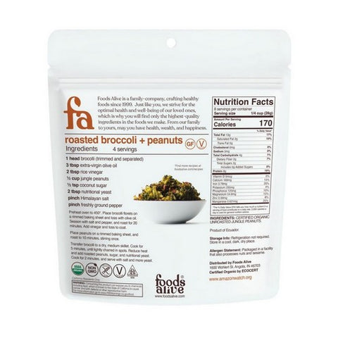 Foods Alive, Organic Jungle Peanuts Heirloom, 8 Oz