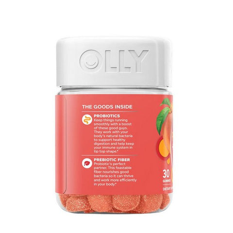 Olly, Probiotic Plus Prebiotic Peachy Peach, 30 Count