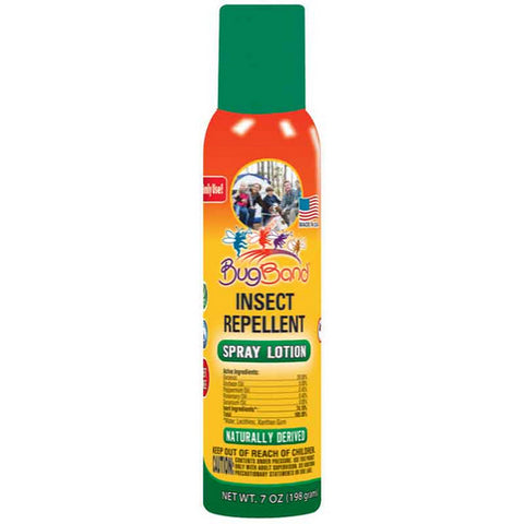 BugBand, Deet Free Insect Repellent Spray, 7 Oz