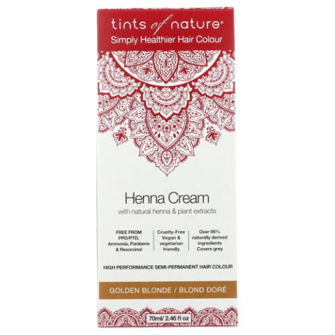 Tints of Nature, Henna Cream, Golden Brown 2.46 Oz