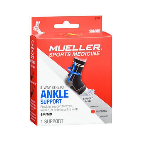 Mueller Sport Care, 4-Way Stretch Ankle Support Small - Medium, 1 Each