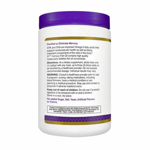 21st Century, Fish Oil Omega 3, 300 Caps