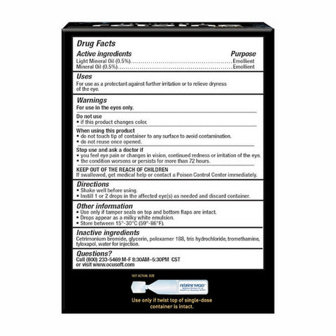 Retaine, MGD Complete Dry Eye Relief Lubricant Eye Drops, 30 Each