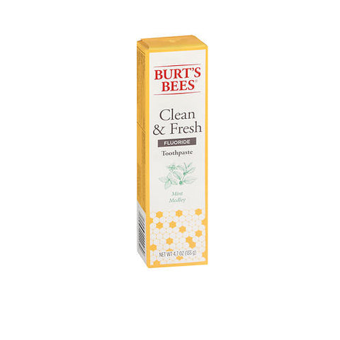 Burt's Bees, Clean & Fresh Fluoride Toothpaste Mint Medley, 4.7 Oz
