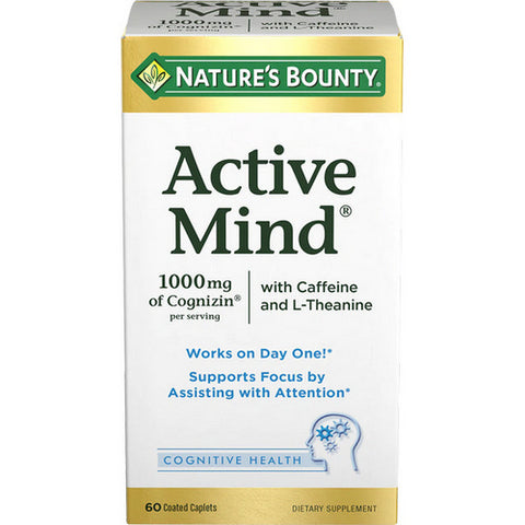 Nature's Bounty, Active Mind, 60 Tablets