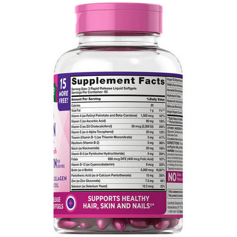 Nature's Truth, Gorgeous Hair - Skin & Nails Gummies Natural Fruit Flavor, 165 Caps