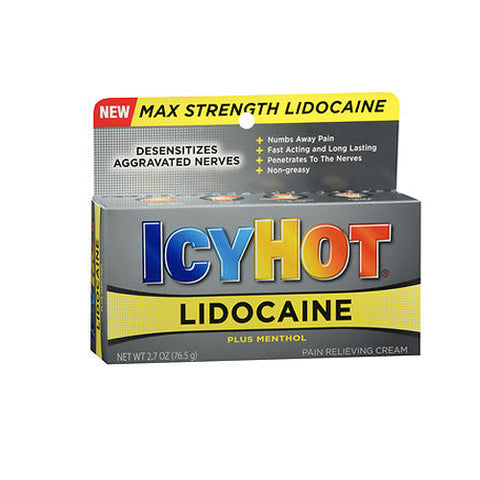 Icy Hot, Lidocaine Pain Relieving Cream, 2.7 Oz