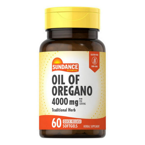 Sundance, Vitamins Oil Of Oregano Quick Release Softgels, 1500 mg, 60 Caps