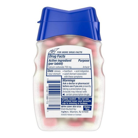Tums, Extra Strength 750 Antacid Chewable Tablets Melon Berry, 80 Tabs