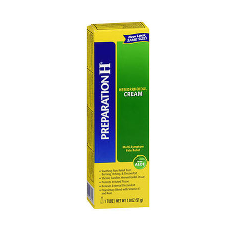 Preparation H, Hemorrhoidal Cream With Aloe, 1.8 Oz