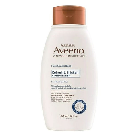 Aveeno, Refresh & Thicken Fresh Greens Blend Conditioner, 12 Oz