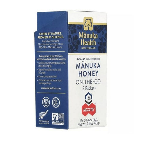 Manuka Health, Manuka Honey On-The Go MGO 115+, 2.11 Oz