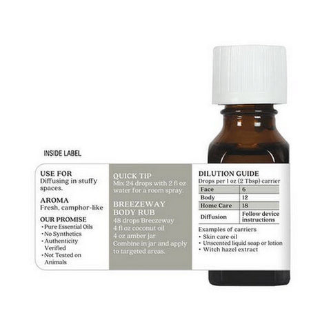 Aura Cacia, Essential Oil Blend, Breezeway 0.5 Oz