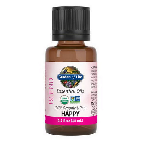 Garden of Life, Essential Oil Blend, Happy 0.5 Oz