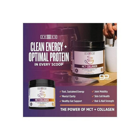 Zhou Nutrition, MCT Collagen, 13.4 Oz